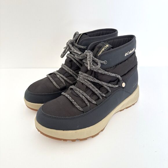 Columbia Slopeside Village Boots Womens 8.5 Omniheat Waterproof Mid BL0151-010 - Picture 1 of 7